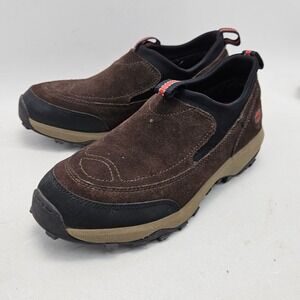 LL Bean Men 9M Snow Sneaker Slip On Suede Boots Brown 0ADL5 Thinsulate